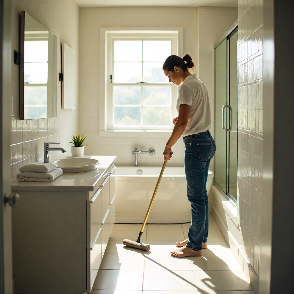 eco-friendly home cleaning service in action